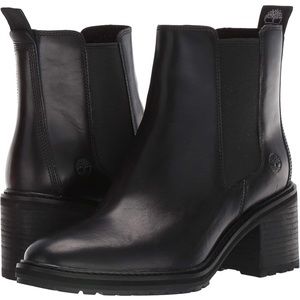 Timberland Womens Sienna Black Heel Closed Toe Ankle Boot -Jet Black Us Size:6